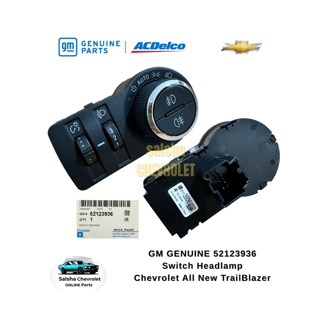 switch headlamp head lamp swit lampu depan chevrolet all new trail blazer asli