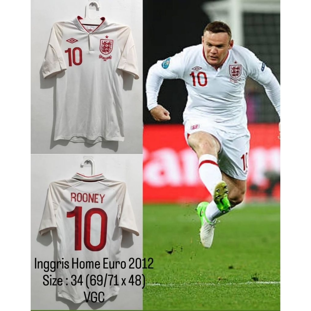Jersey original Inggris England Home Euro 2012