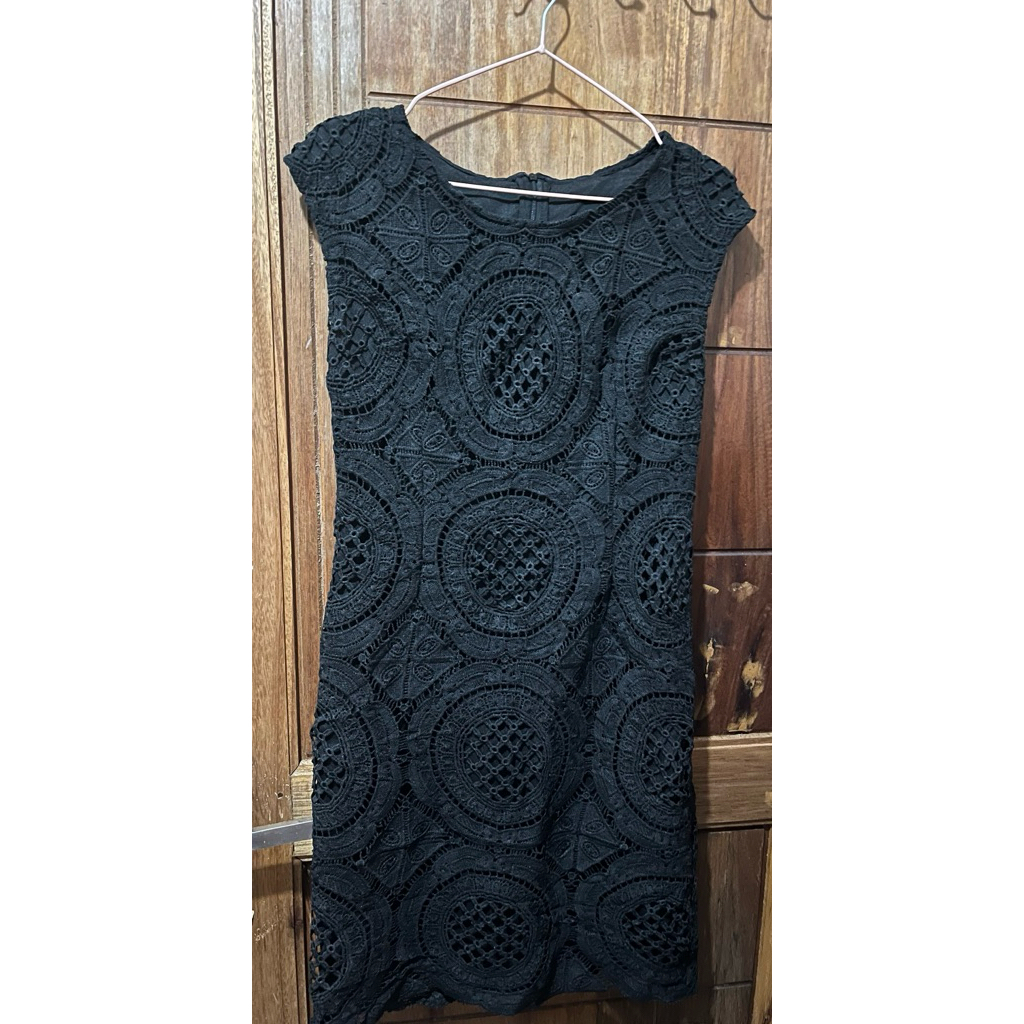 Dress Brokat - Hitam