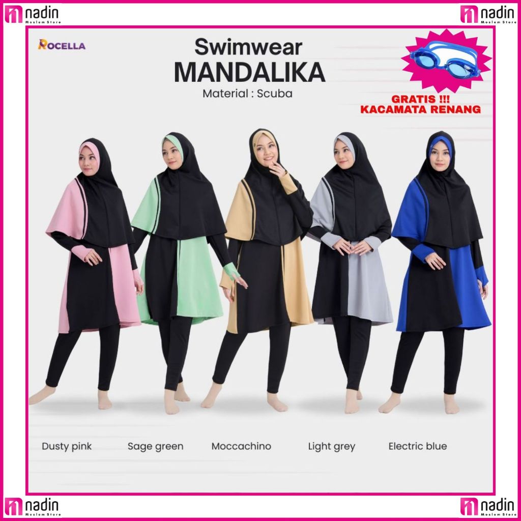 BAJU RENANG MUSLIMAH TERLARIS-BAJU RENANG MUSLIMAH DEWASA - BAJU RENANG MUSLIMAH SYAR'I - BAJU RENAN