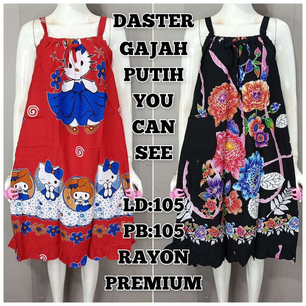 Daster Yukensi Tali Satu merek Gajah Putih Ld 105 Pb105