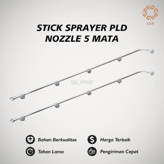 Stik Sprayer 5 Mata / 5 Nozel Stainless Panjang 3 Meter