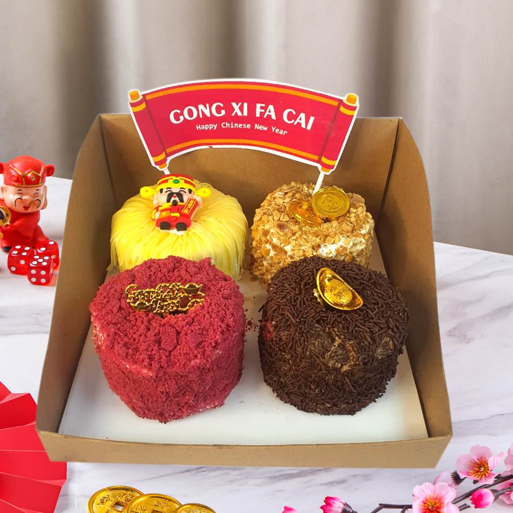 Imlek 2026/Imlek/Hampers/Parcel/Mini Cake Shiffon Cake/Kue Imlek/Hampers Imlek Jakarta