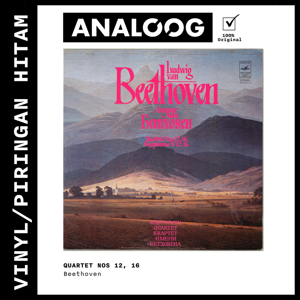 (VINYL/PIRINGAN HITAM) - BEETHOVEN - QUARTET NOS 12,16.