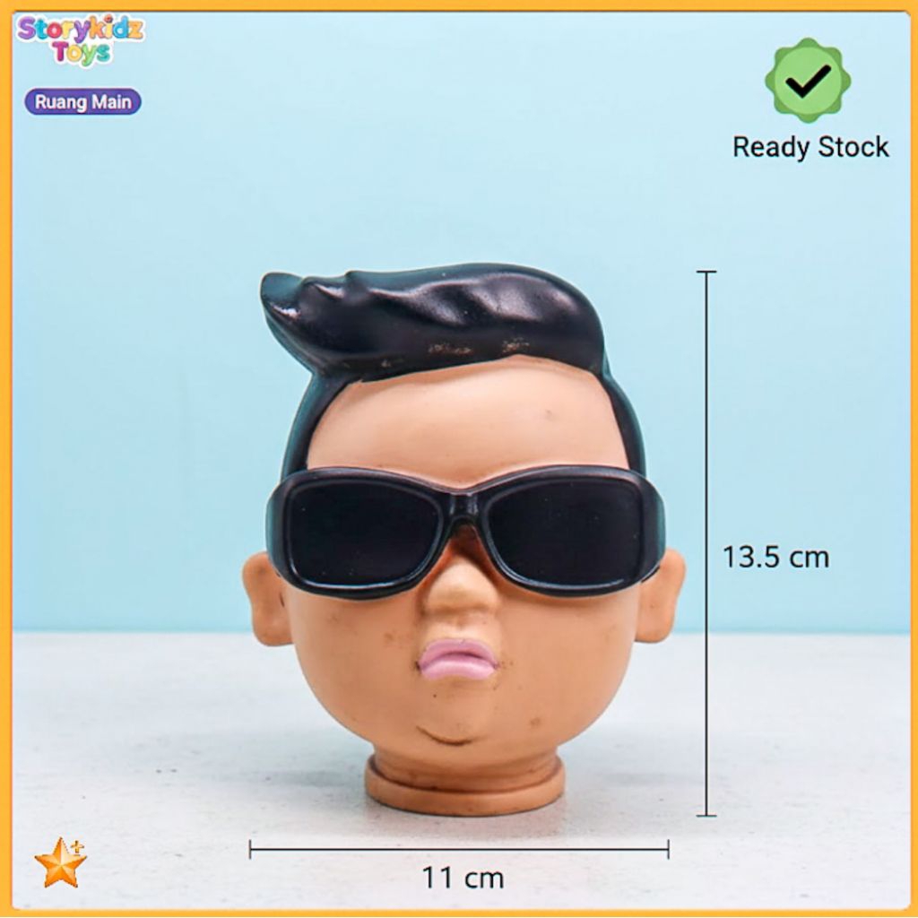 Pajangan Kepala PSY Gangnam Style Retro Figure Unik Lucu Aksesoris Dashboard Mobil