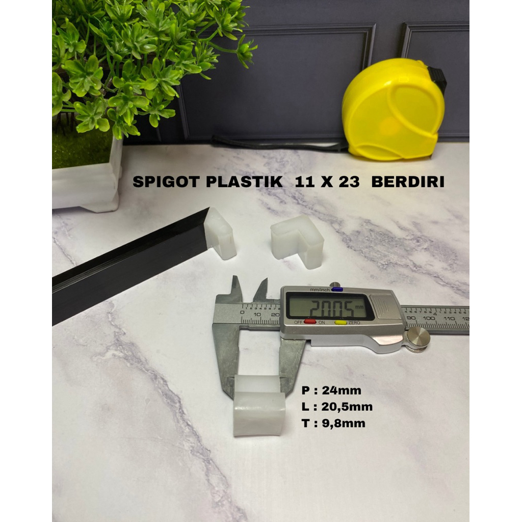 SPIGOT / SIKU PLASTIK 1 x ½ inc / 11 x 23 mm HOLLOW ALUMUNIUM BERDIRI / KOREK BERDIRI