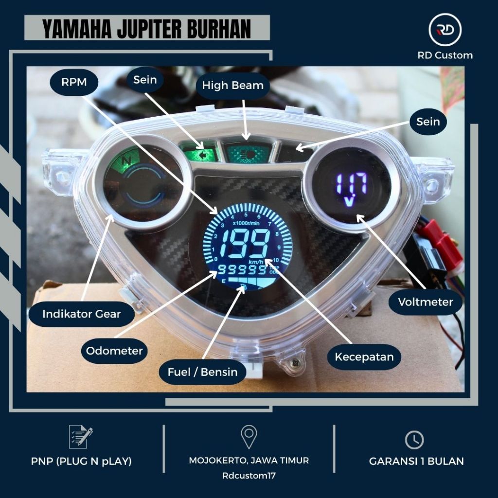 Speedometer Digital Yamaha Jupiter Z Burhan PNP