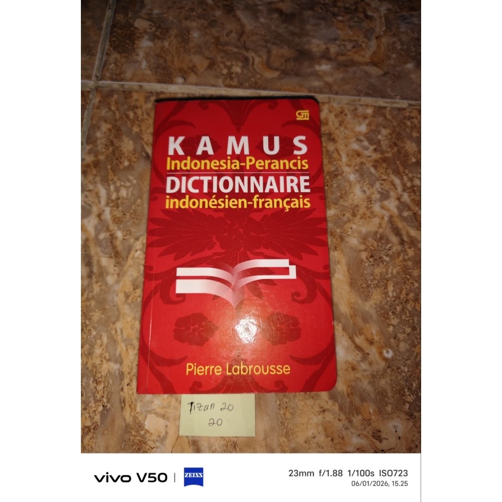 Buku Kamus Indonesia-Prancis Dictionnaire Indonesien-Francais