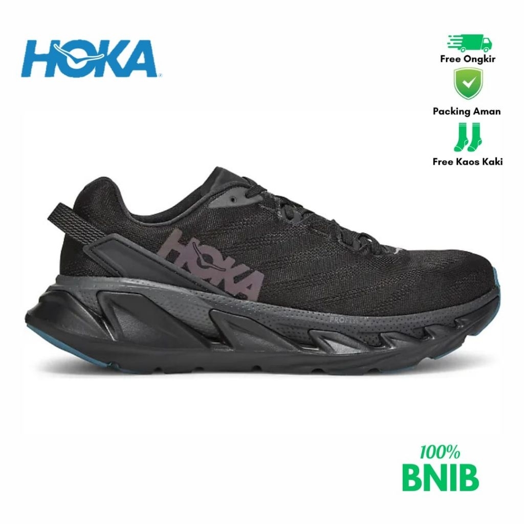 Sepatu Running Hoka Elevon 2 Black Men's