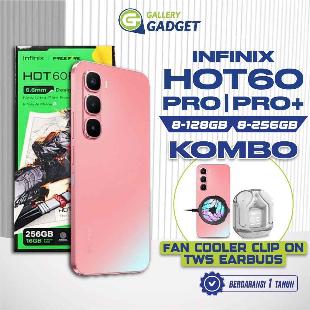 Infinix Hot 60 Pro Plus 8/128 8/256 GB RAM 8GB 128GB 256GB Smartphone Garansi Resmi