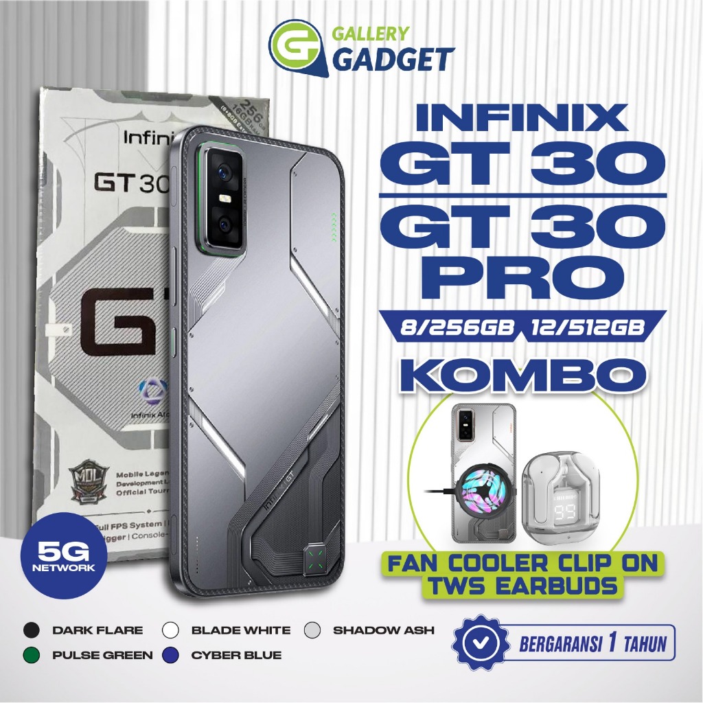 Infinix GT30 GT 30 Pro 5G 8/256 12/512 GB RAM 8GB 12GB 256GB 512GB HP Gaming Smartphone Android