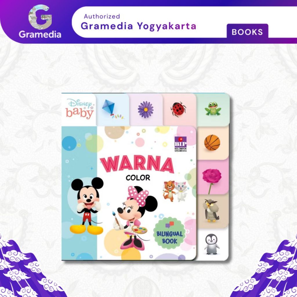 Gramedia Yogya - Disney Baby Warna (Bilingual Book)