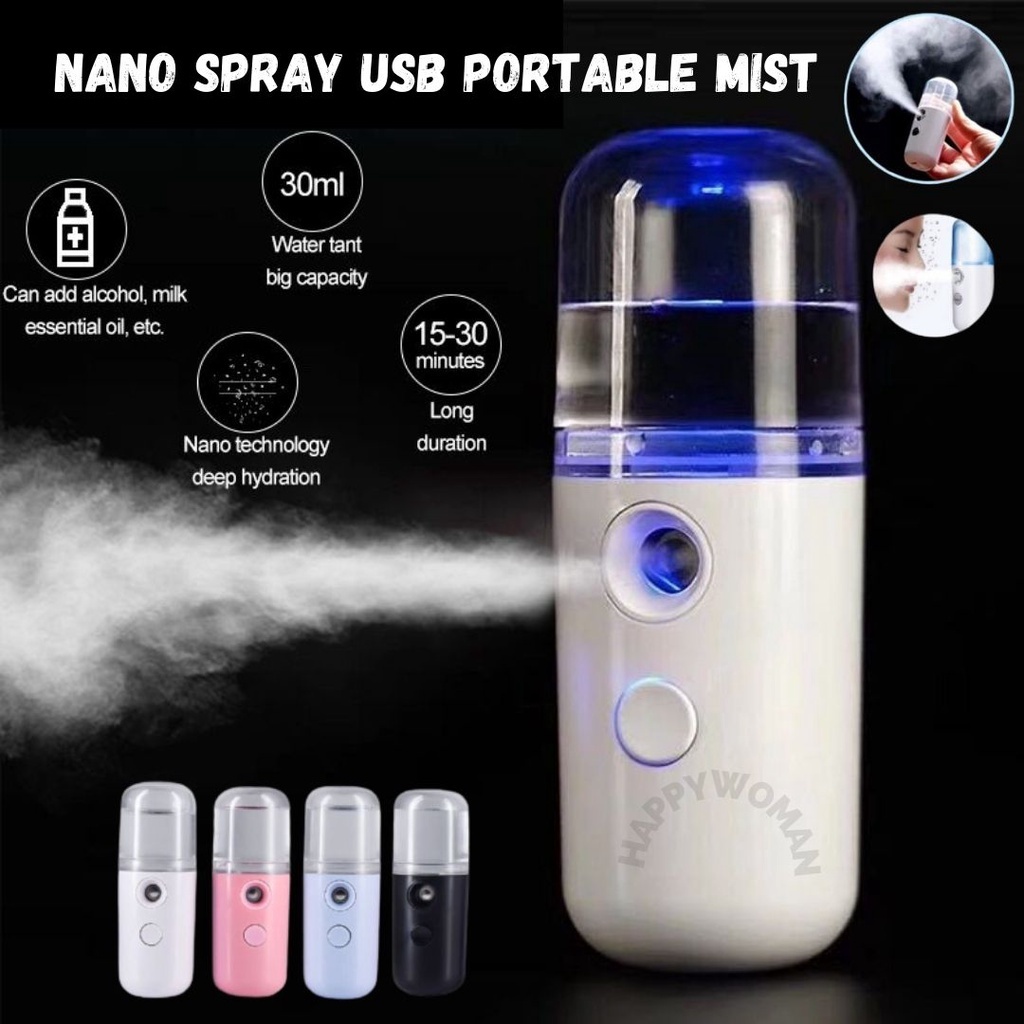 SALE Nano SPRAY / Nano Spray Portable Mini Mist Sprayer Hydrating USB  /Pelembab Perawatan Wajah