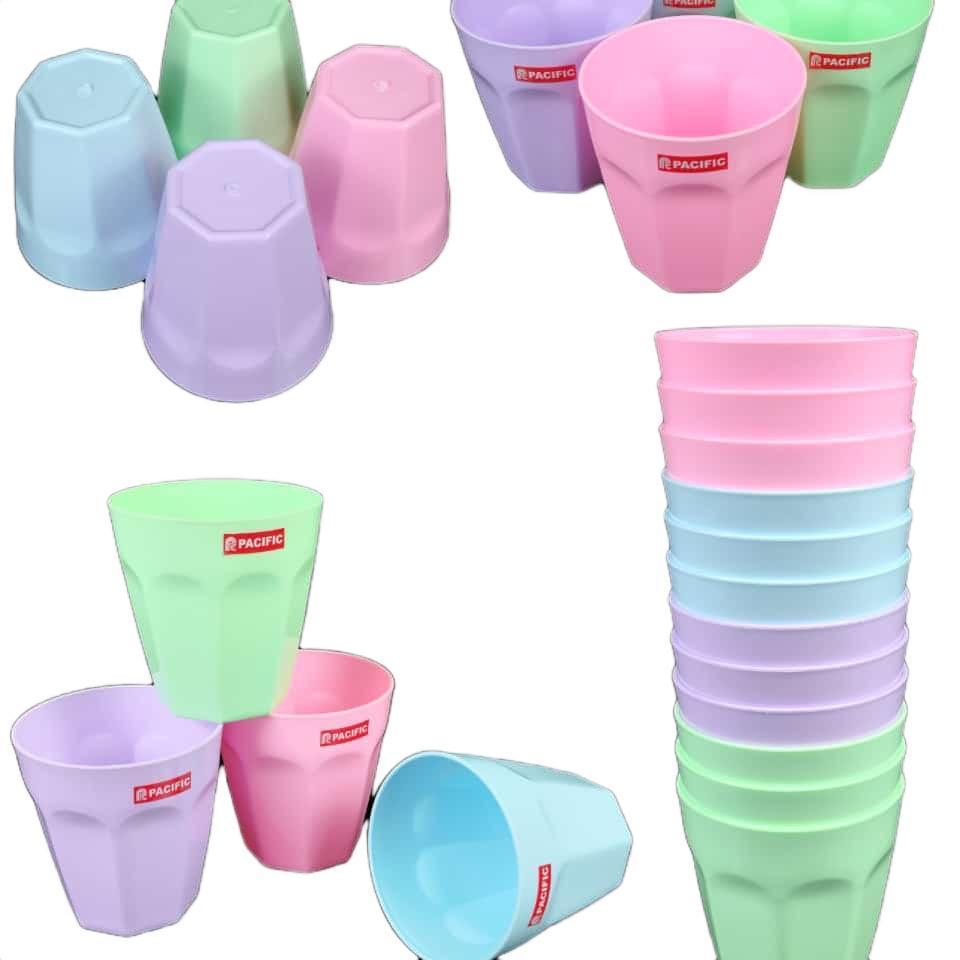 PACIFIC gelas plastik nomu 300 ml / gelas plastik warna pastel biru muda ungu muda pink/ gelas plast