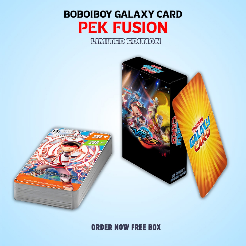 BOBOIBOY GALAXY CARD PEK FUSION UNOFFICIAL 310 GSM PREMIUM