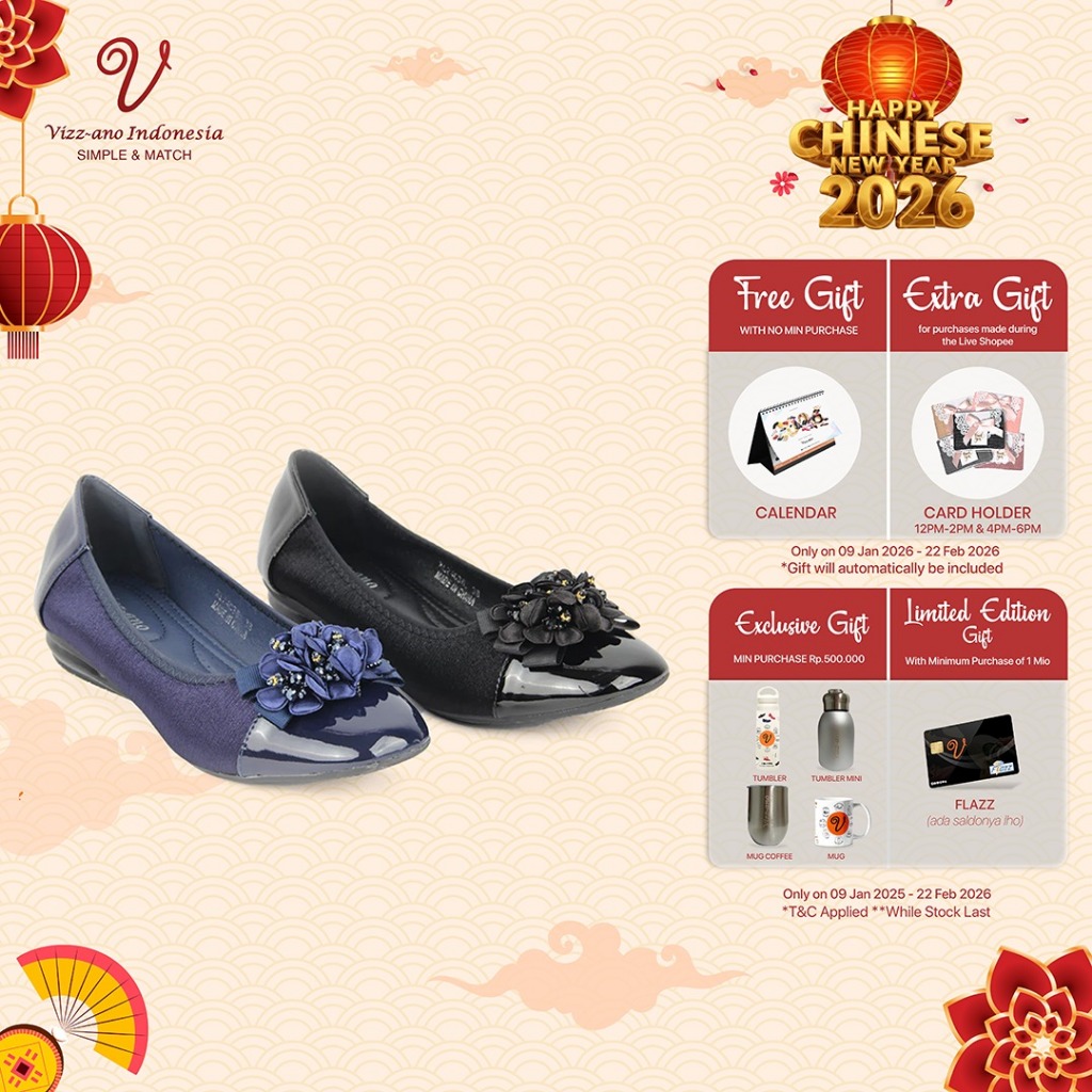 Vizzano Shoes Sepatu Flatshoes Wanita Design Larisia