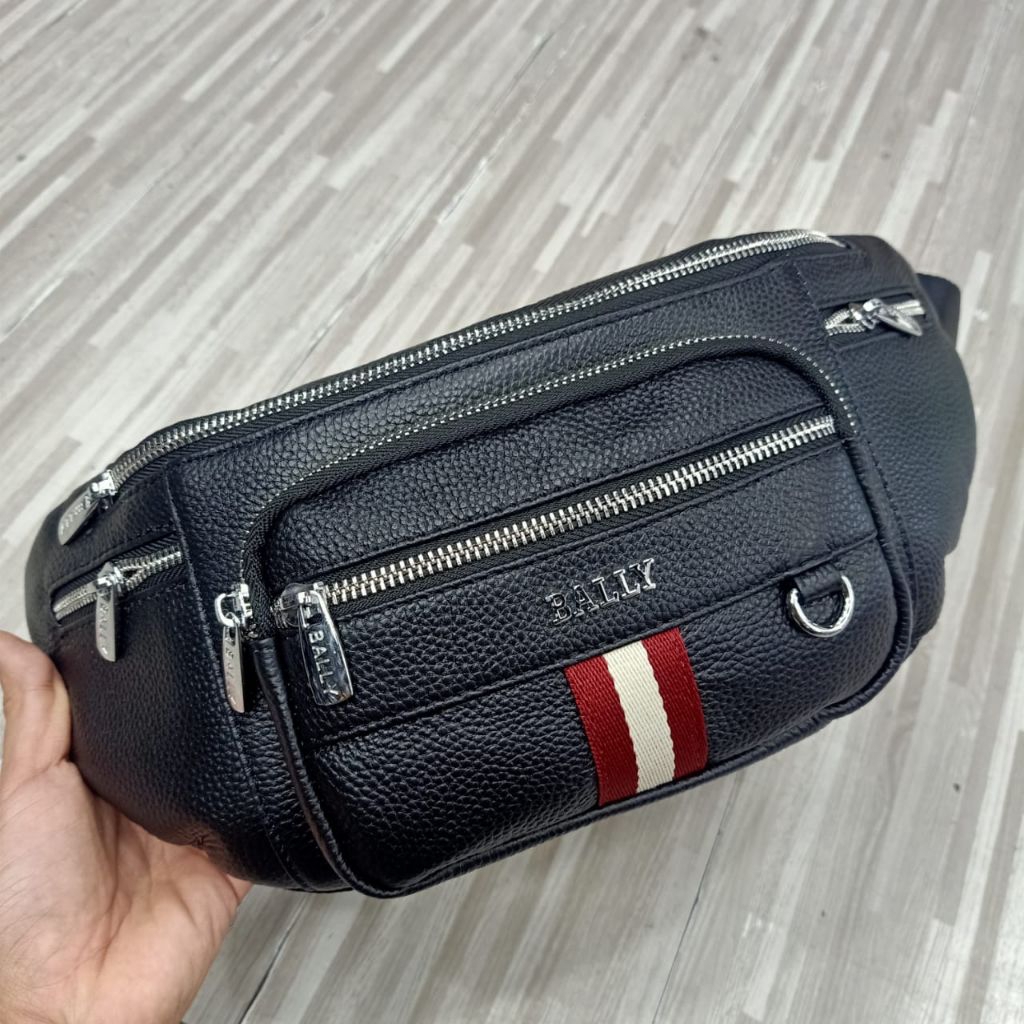 waistbag kulit bally belt bag tas pinggang kulit