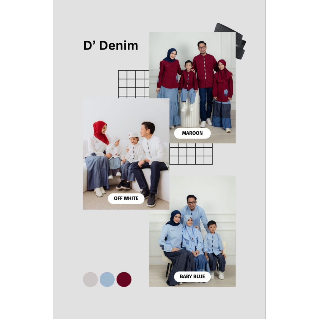Setelan Dewasa Dannis Sarimbit D’Denim