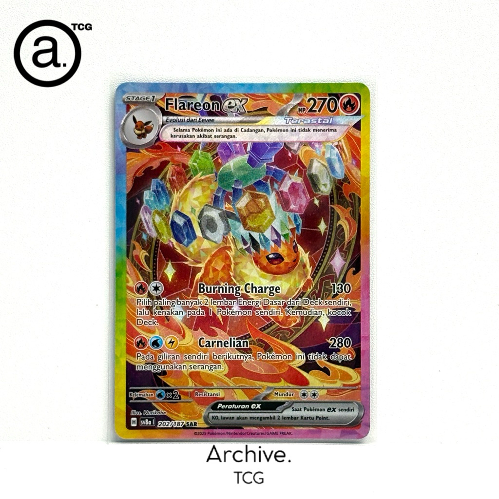 Flareon SAR (202/187) Pokemon Indonesia ~ Festival Terastal SV8A