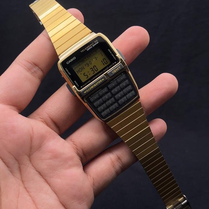 Jam Tangan Vintage Casio DBC-300 Data Bank Telememo 30 Calculator NOS