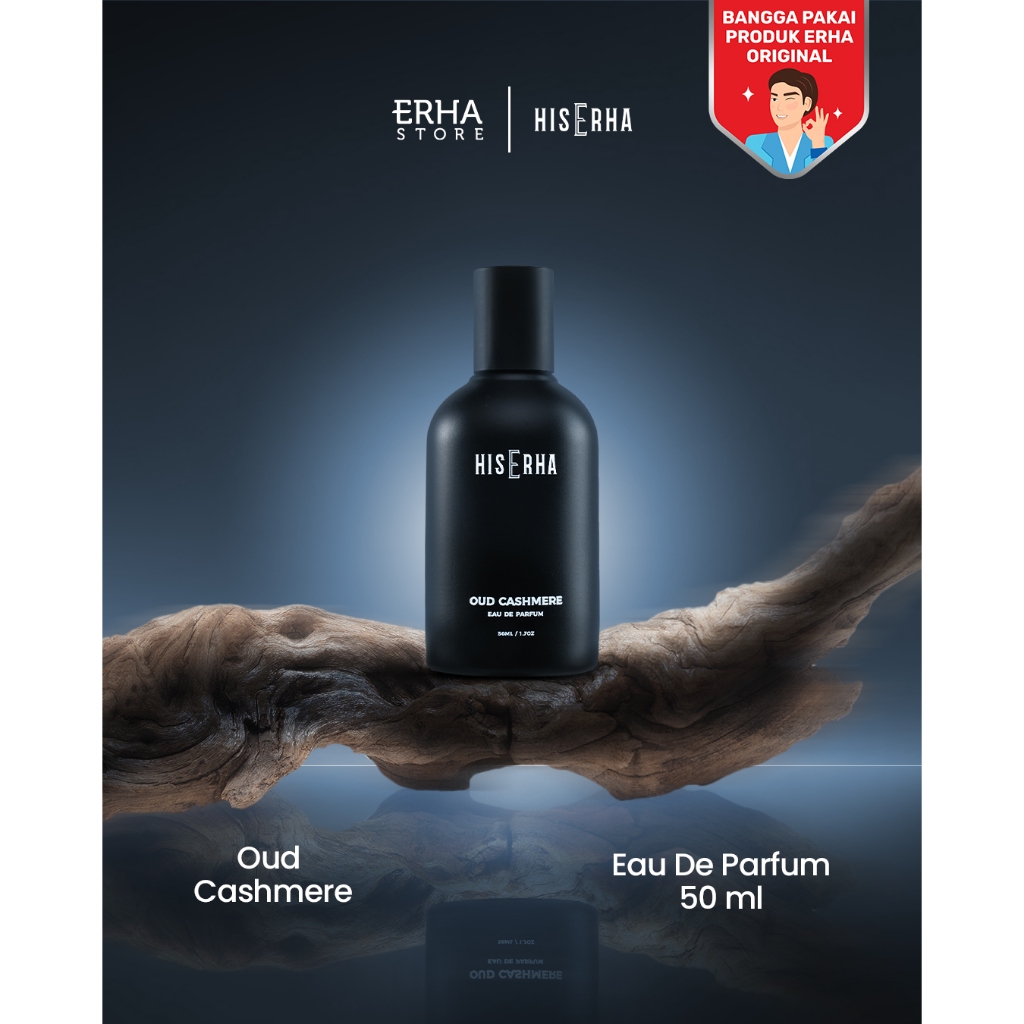 HIS ERHA OUD CASHMERE Eau de Parfum – 50 ml - Parfum Pria Tahan Lama, Cowok Maskulin Premium Wangi A