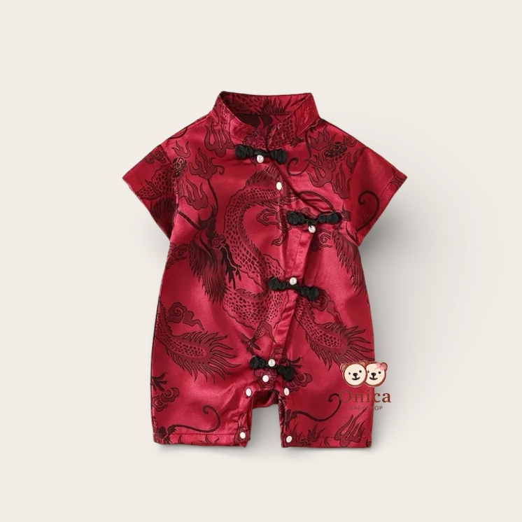 BAJU IMLEK BAYI LAKI-LAKI/ BAJU CHONGSAM BAYI LAKI-LAKI/BAJU JUMPER BAYI/BAJU MAROON BAYI LAKI-LAKI/