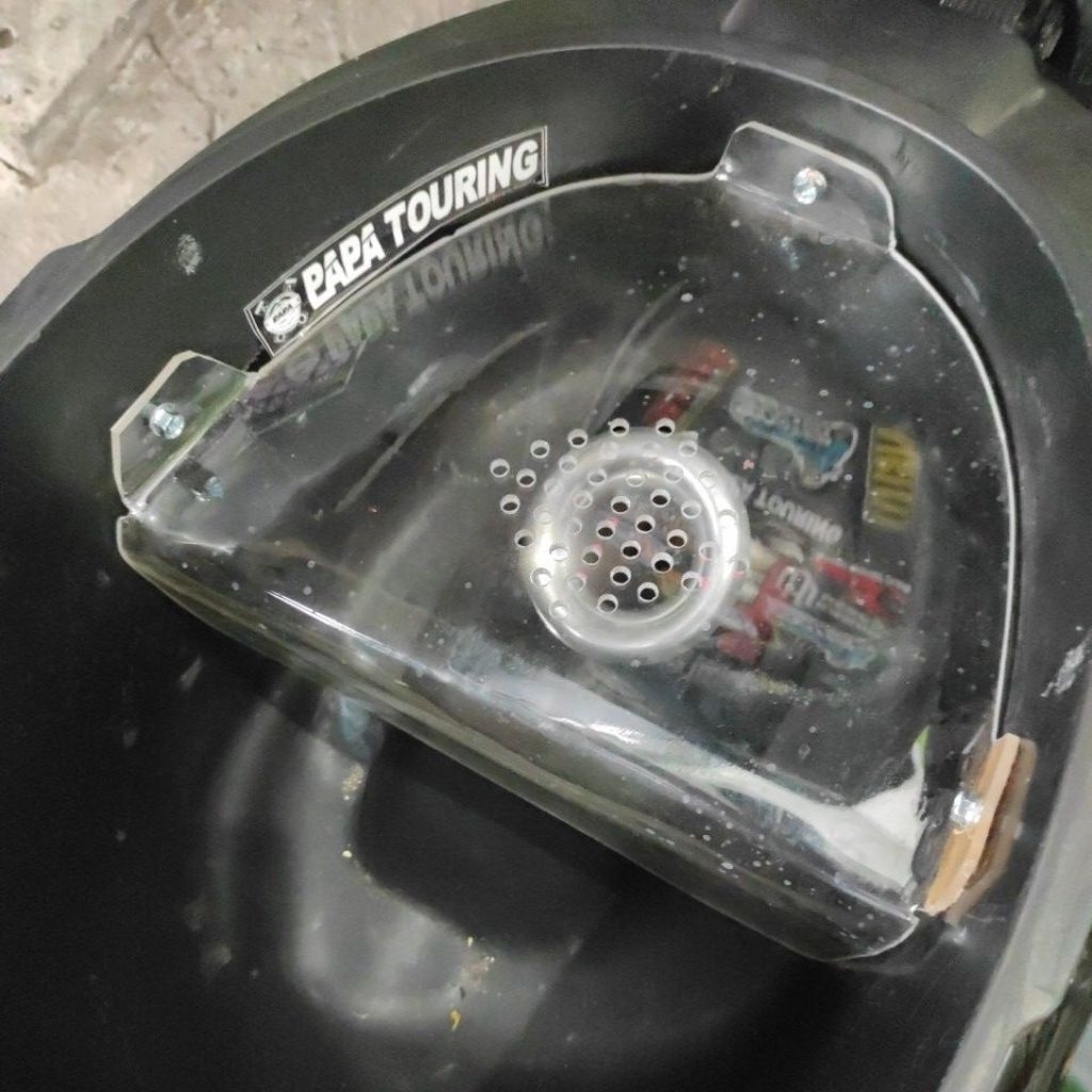 Akrilik box bagasi downdraft vespa matic sprint/primavera