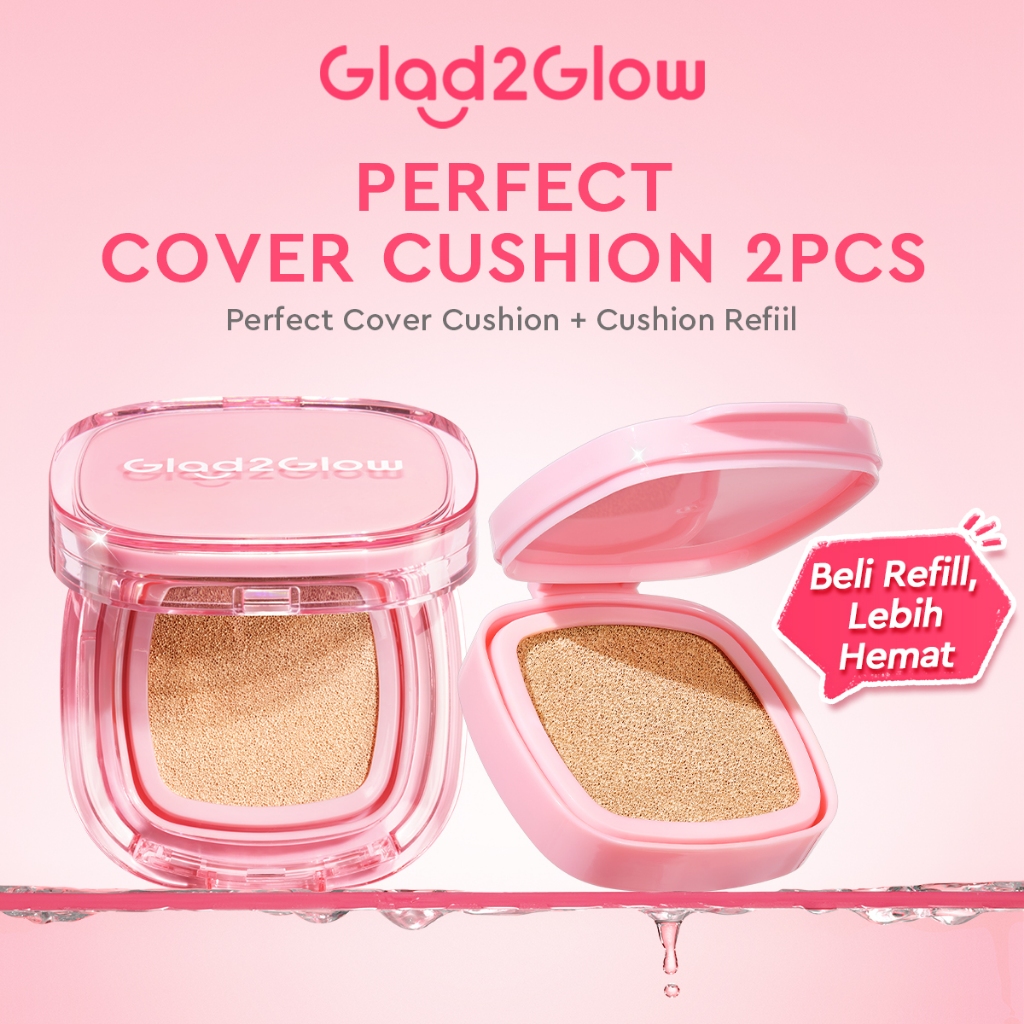 Glad2Glow Perfect Cover Cushion Oil-Control matte  Foundation Waterproof Sweatproof Finish Poreless 