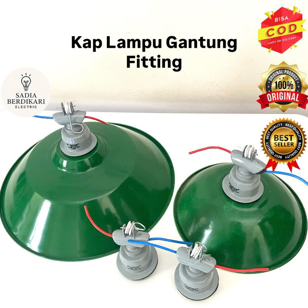 Kap Lampu Jalan / Fitting Gantung/ Kap Lampu Gantung plus Fitting Gantung/ Set Kap Lampu + Fitting