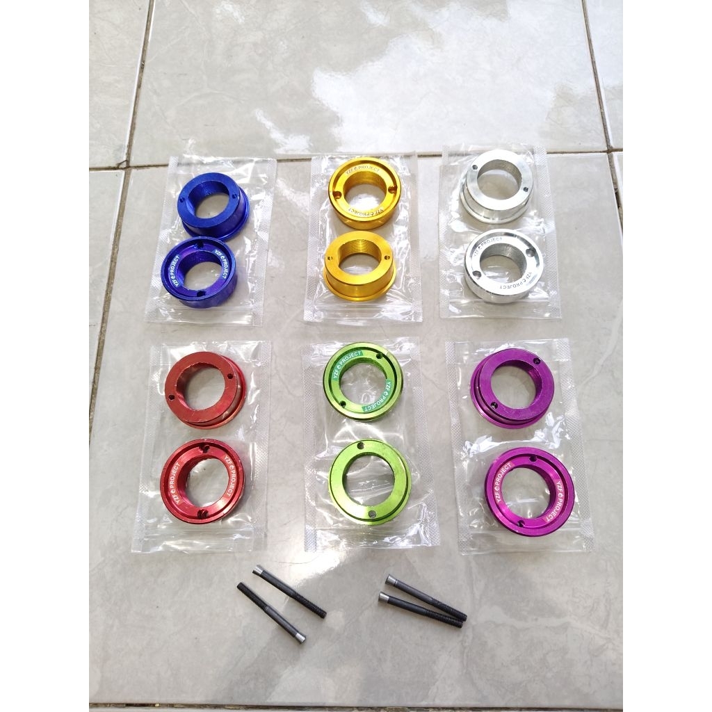 ADAPTOR SEPEDA BMX BB EROPA CRANK HT 1 HT 2 LUBANG BESAR KECIL SET 2 BAUT