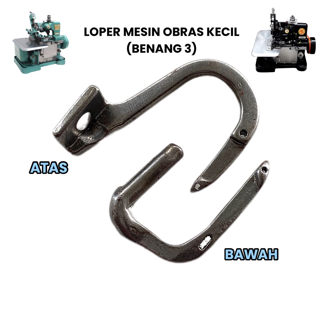 Loper Mesin Obras DC Kecil Benang 3 Atas Bawah Loper Obras Butterfly Pegasus Singer Yamato