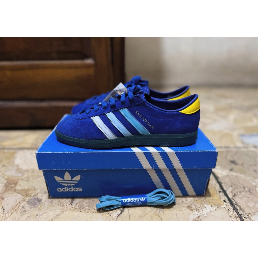 Adidas Originals Amsterdam city series blue yellow