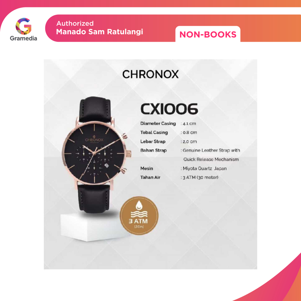 Gramedia Manado- Jam Tangan Chronox CXI006