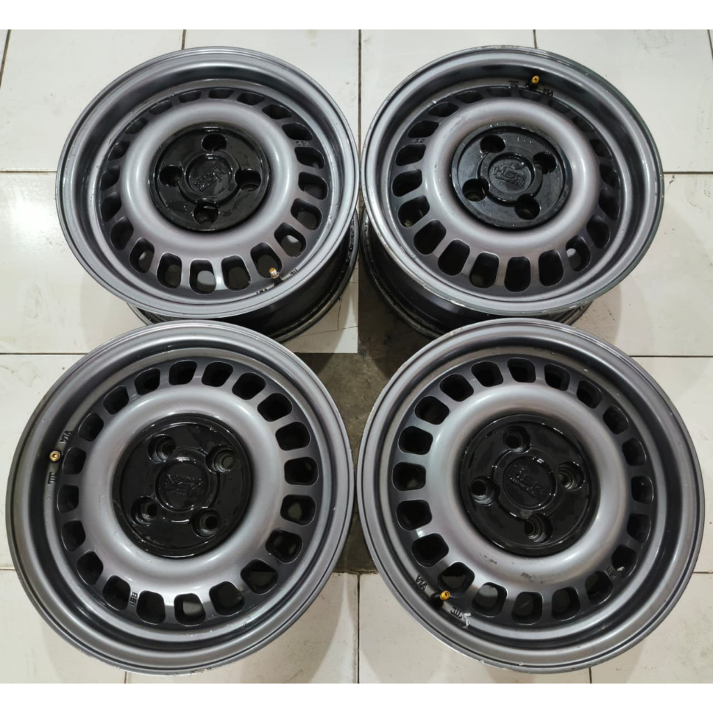 velg bekas hsr bsi r14 pcd 4x100/114 cocok buat brio agya calya avanza xenia dll
