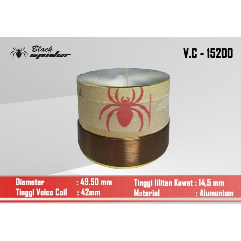 SPOL /Voice Coil 15200 Original BLACK SPIDER