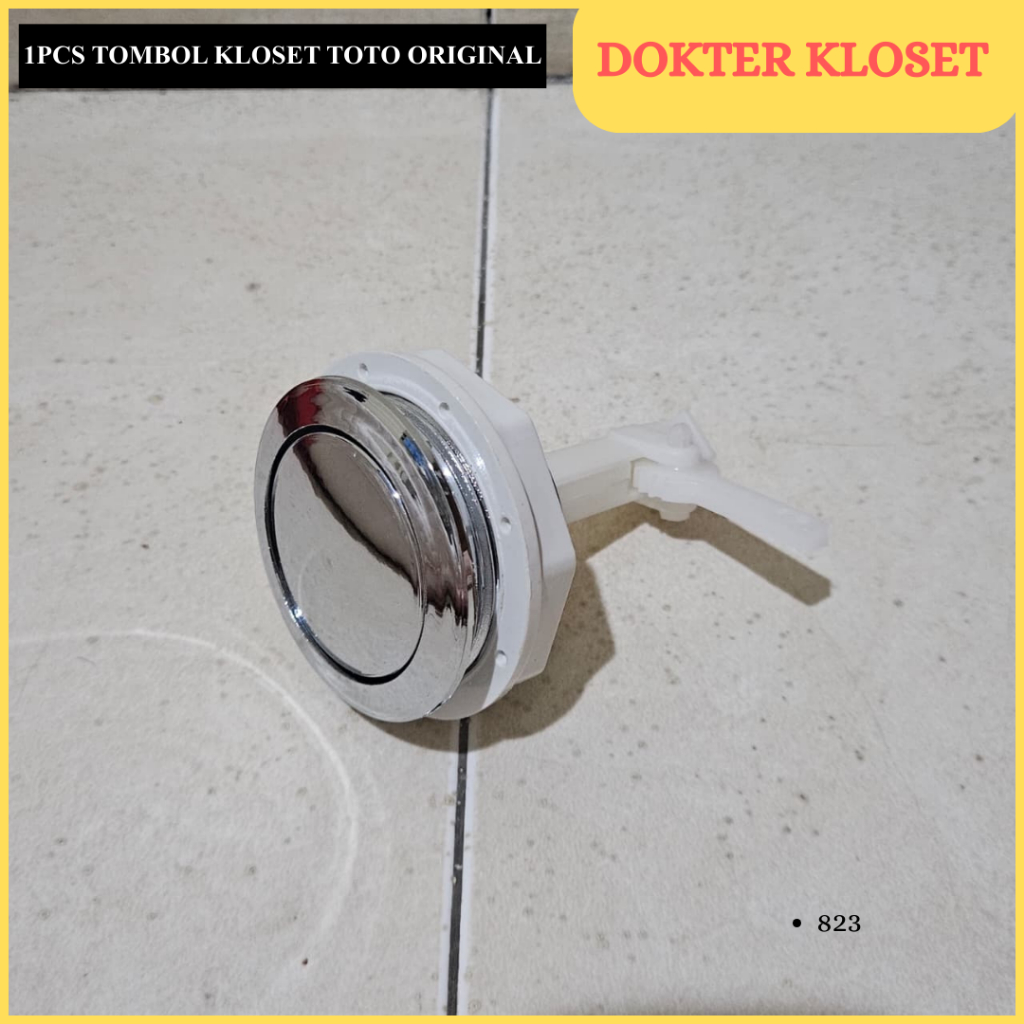 (1 pcs) Tombol Kloset TOTO Tipe CW823J – Tombol Flush Pengganti Asli TOTO Anti Bocor dan Awet // FLU