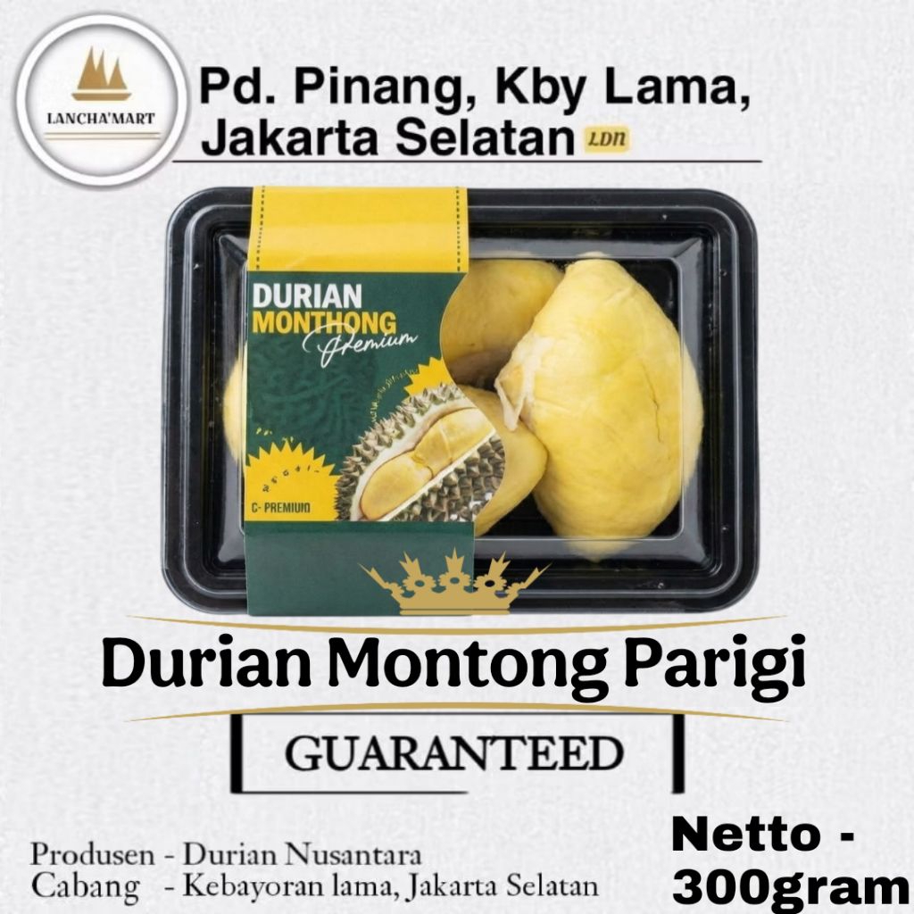 DURIAN MONTONG PREMIUM 100% ORIGINAL / ASLI DURIAN MONTONG PALU PARIGI SULAWESI / KEMASAN 300GRAM
