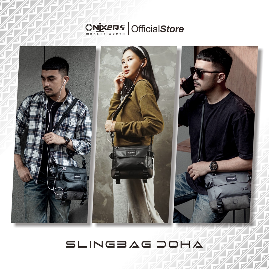 hot product onixers doha slingbag tas selempang pria waterproof