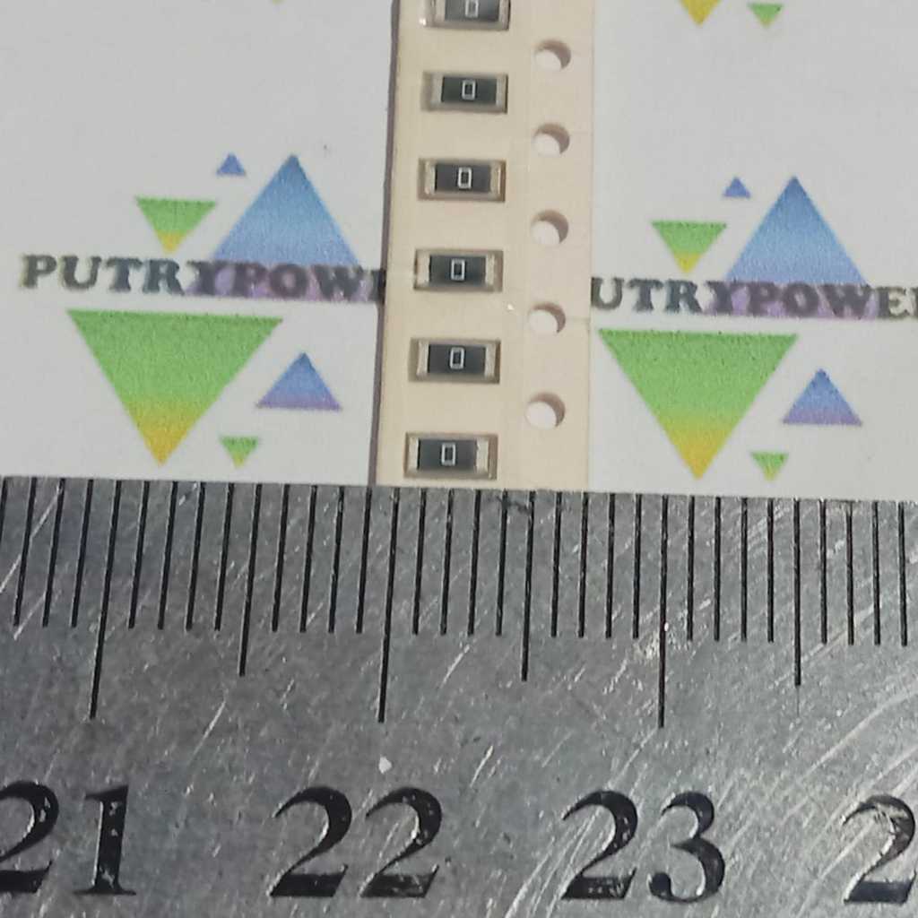 10PCS  0R 1206 1/4w chip smd resistor 0 ohm 3.2x1.6mm jumper nol ohm jamper r SHUNT