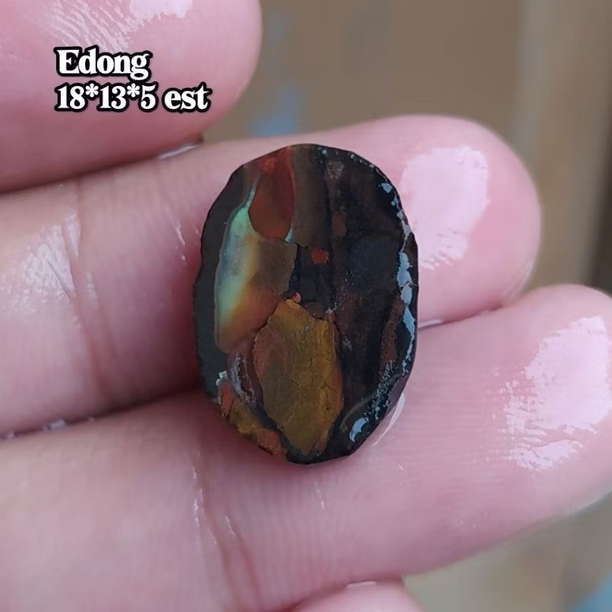 (BISA COD) Bahan Pola Kasar Batu Akik Pancawarna Garut Edong