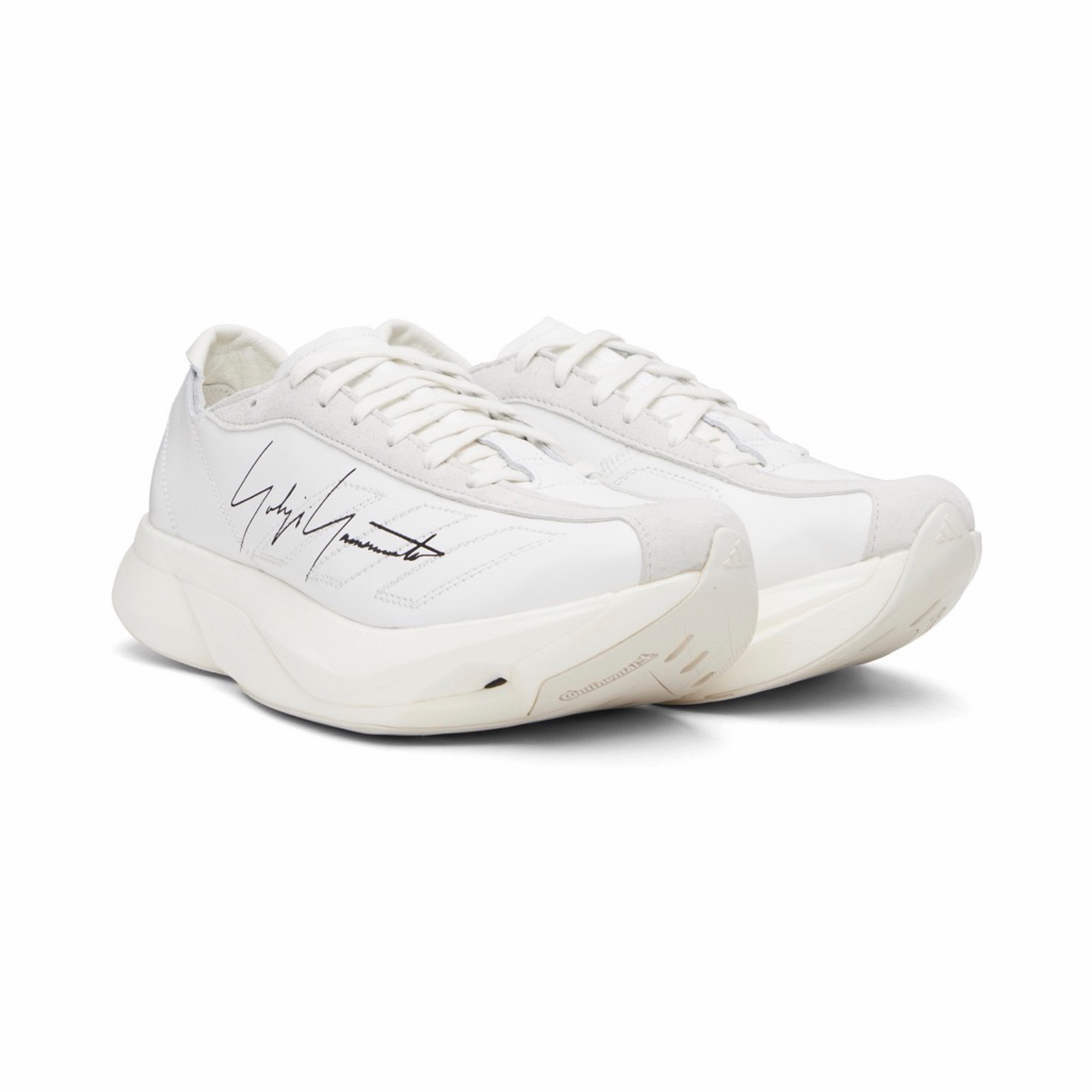 Adidas Adizero Adios Pro 3 LX Leather x Y-3 Core White Orbit Grey (100% Authentic)