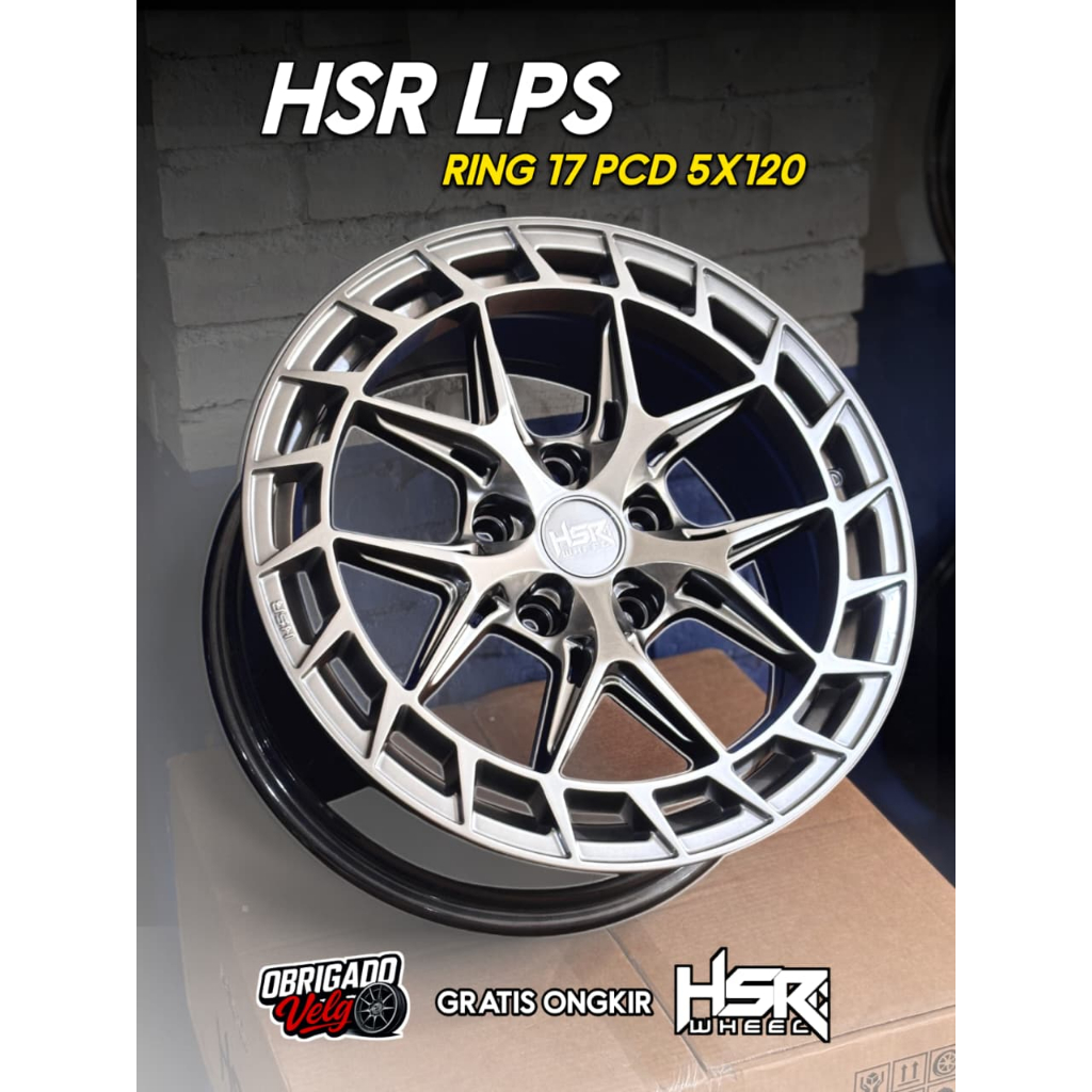 RACING R17 // VELG BMW BYD LEXUS CIVIC Ring 17 HSR LPS pcd 5x120 / HSR Wheel Obriagdo Velg