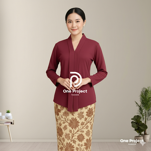 Kebaya Kartini Lengan Panjang Atasan Brokat  Moderen Baju Wanita Lamaran Kondangan Muslimah Termurah