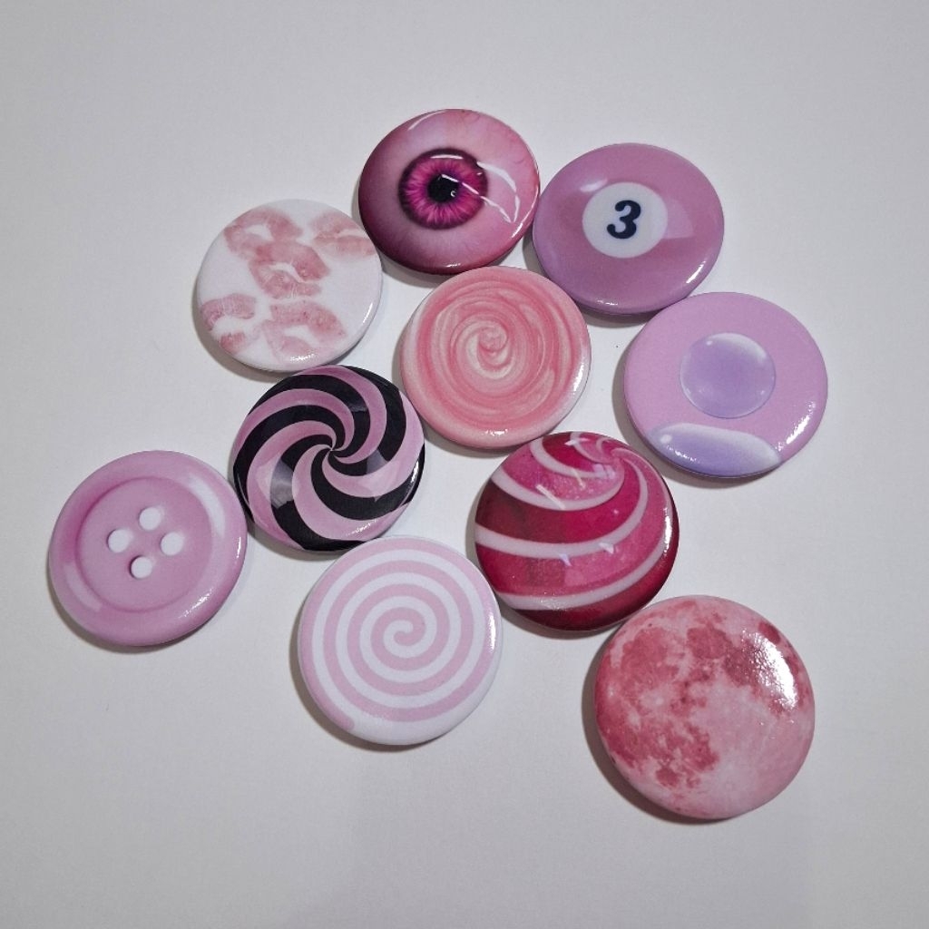 Pin Button Pink Edition | Pin tas | Pin aesthetic | Aksesoris tas | Pin lucu  | Bros tas |  #1