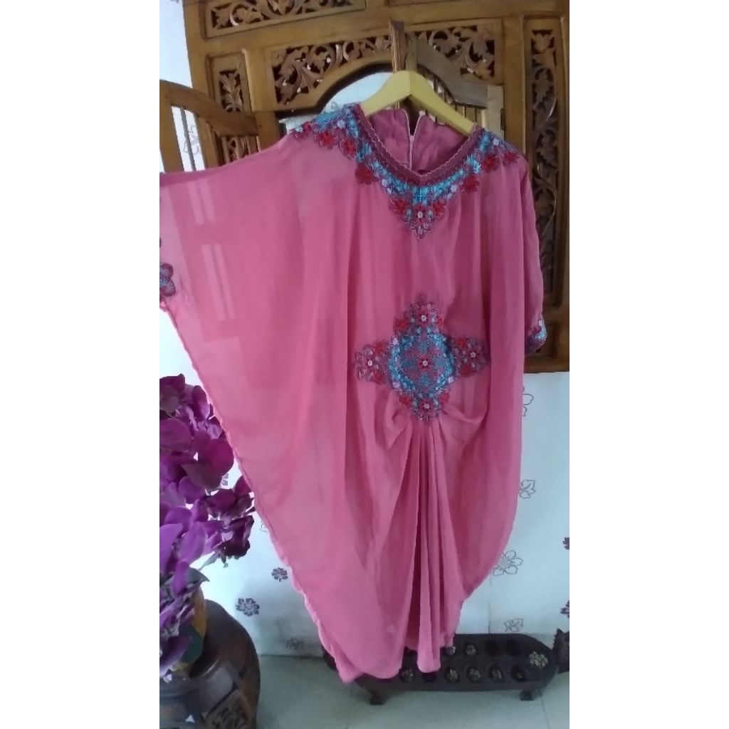 Dress KAFTAN ( Size LD 200 / P 130 ) Preloved Second Branded