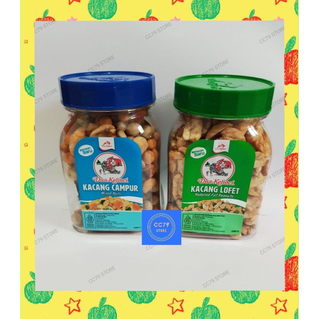 Kacang Dua Kelinci Lofet Daun Jeruk / Mix Nut Toples