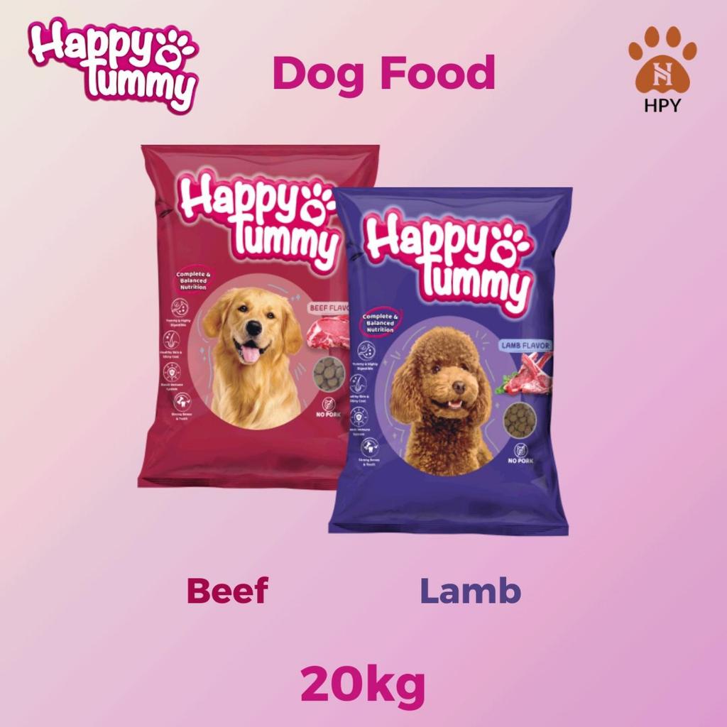 MAKANAN ANJING HAPPY TUMMY LAMB & BEEF DOG 20KG / DOG FOOD HAPPY TUMMY DOG RASA DAGING SAPI & DOMBA 