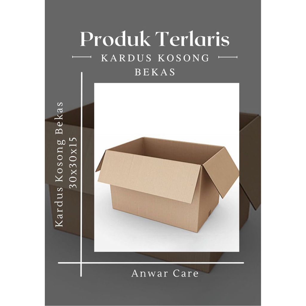 Kardus Bekas Ukuran 30x30x15