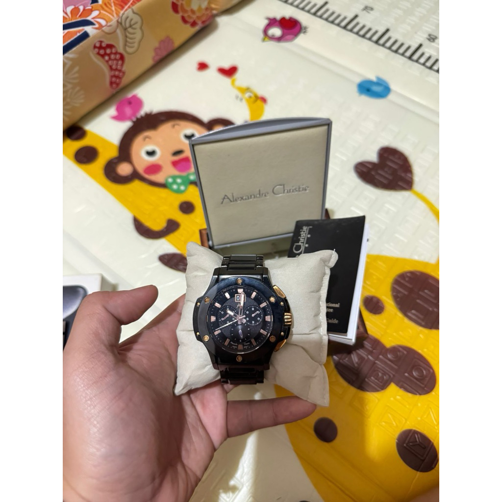 jam tangan pria alexander christie preloved second