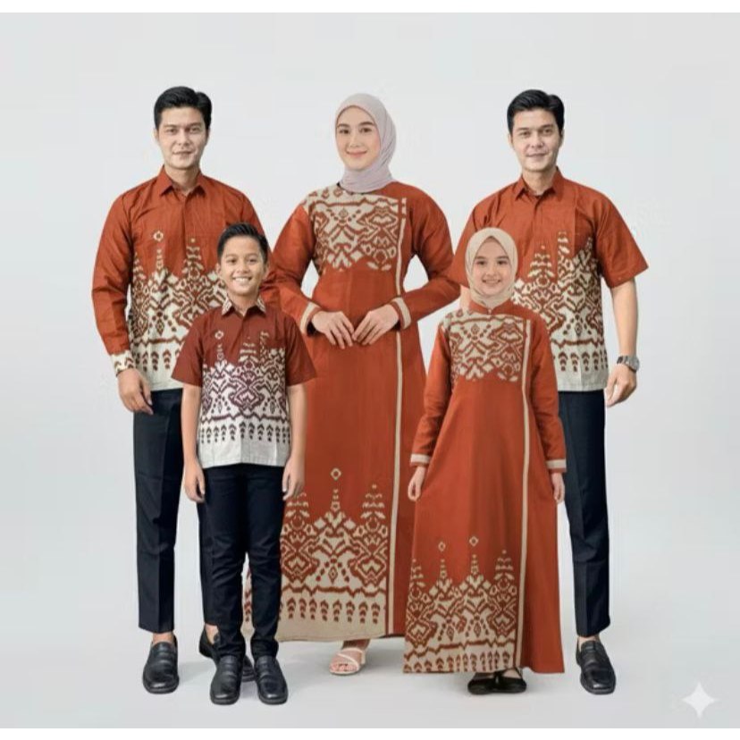 Batik Couple - Baju Batik Couple Kemeja Lengan Panjang Gamis Model Terbaru